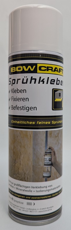 Bowcraft Sprühkleber 500 ml Isolierung Dämmung Mineralwolle Lamellen Kautschuk
