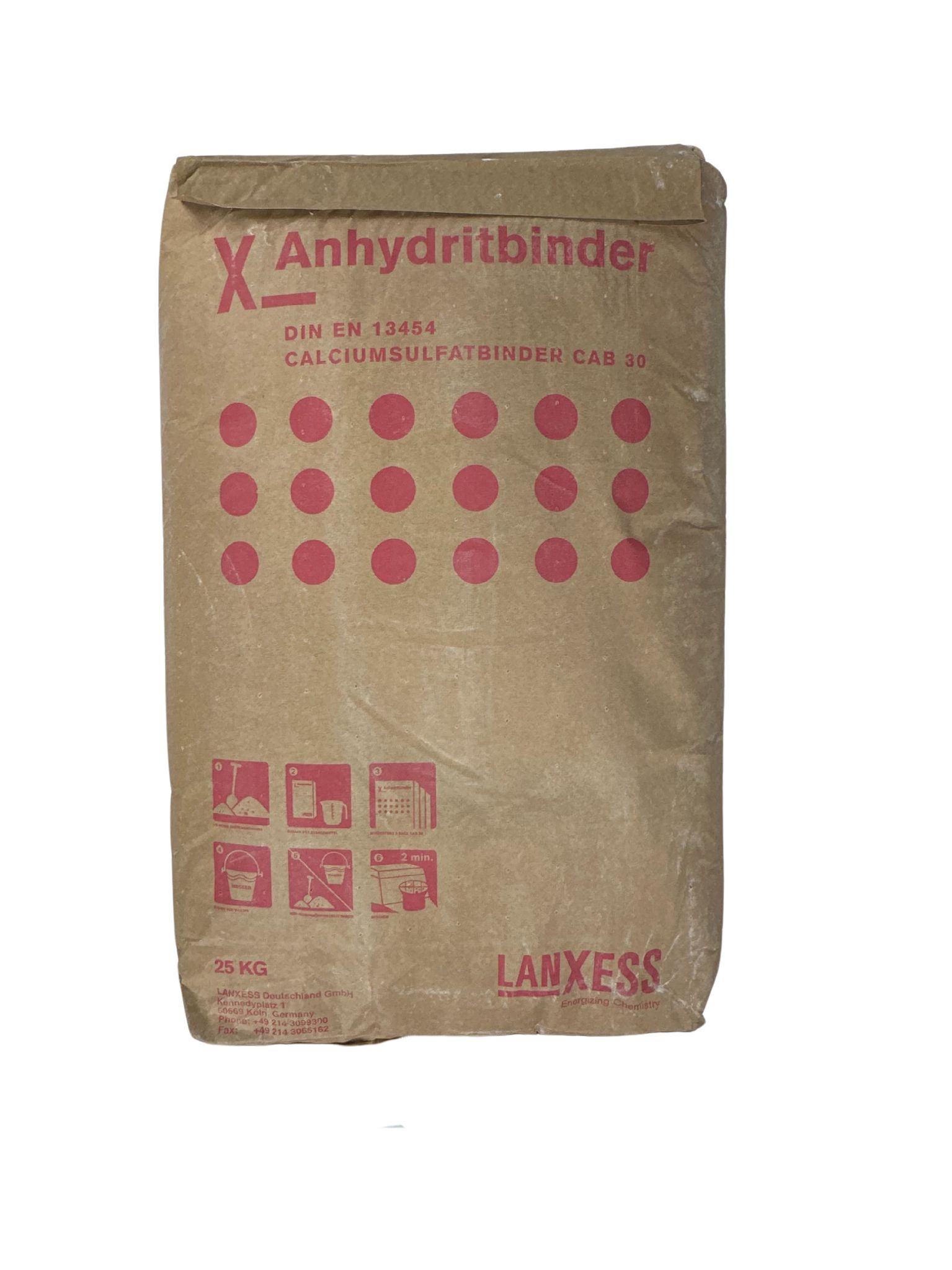 Lanxess CAB 30 Calciumsulfatbinder 25 kg Bindemittel Fließestrich Verbundestrich