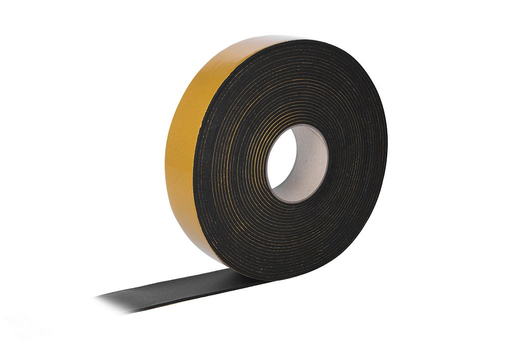 Band, Band, Band, Dichtungsband, Schaumstoffband, selbstklebend, schwarz, Rolle